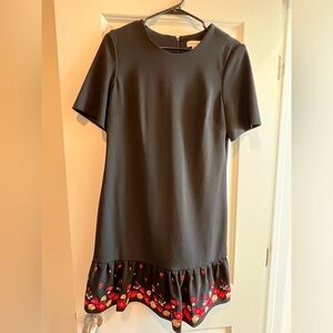 Calvin Klein dress with embroidered flounce hem